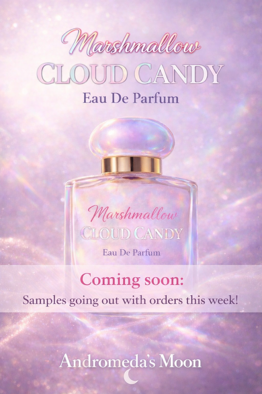 Coming soon! Andromeda’s Marshmallow Cloud Candy Eau De Parfum Original Fragrance